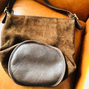 Coach Suede Bucket Shoulder Bag